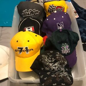 Whole lot of baseball caps